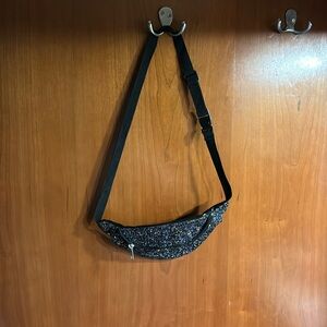 Fanny pack with adjustable strap. Multicolor glitter sequence. New without tags.